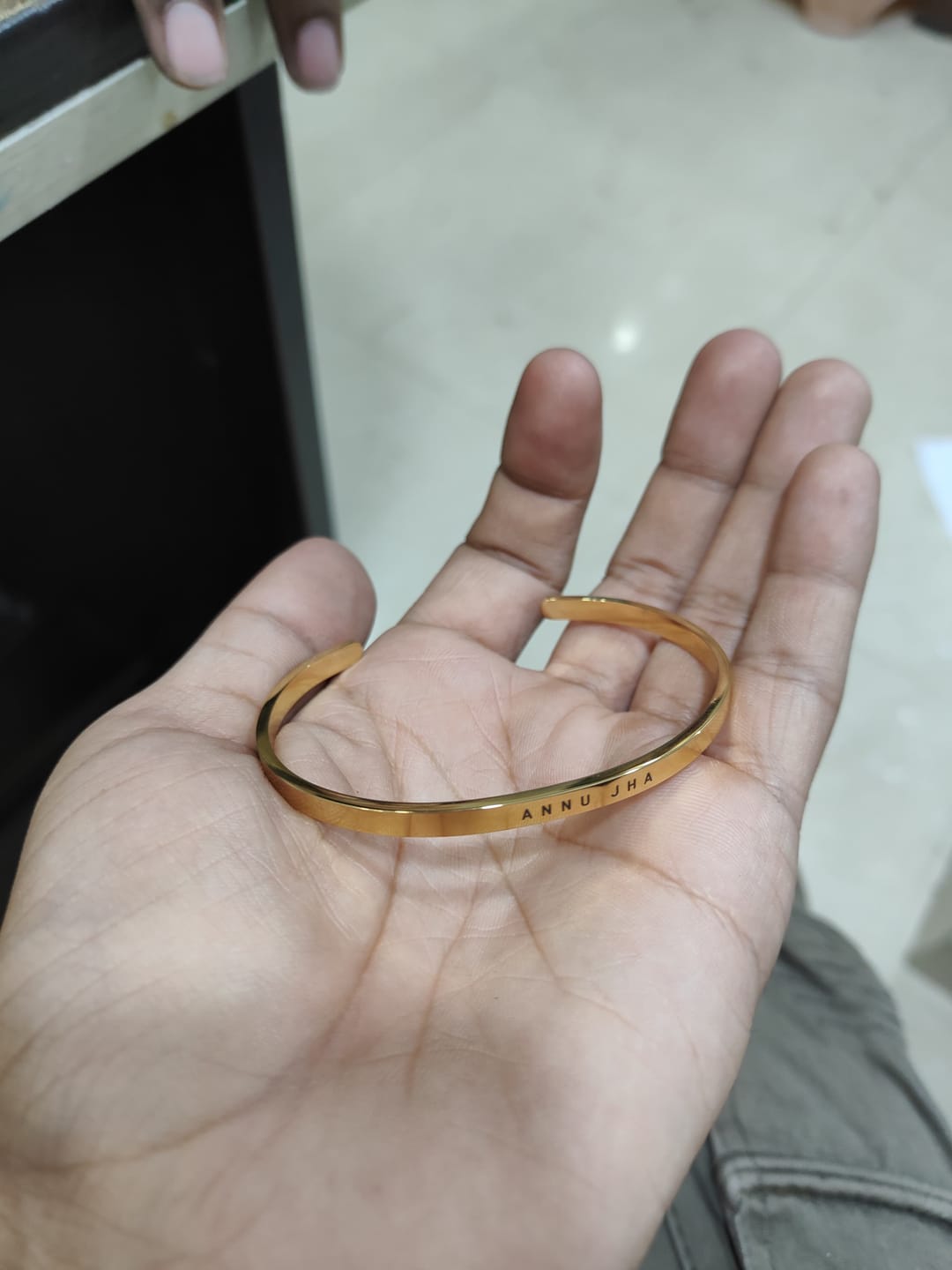 Customer photo review of Personalised Classic Bracelet