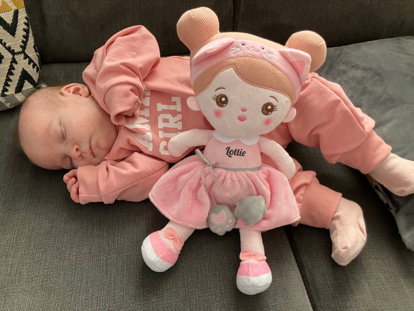 Customer photo review of Personalized Plush Baby Doll