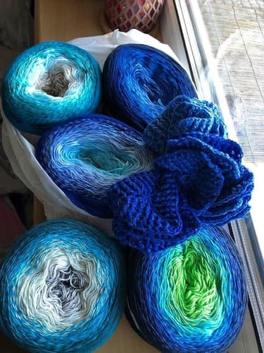 Customer photo review of YarnArt Rosegarden