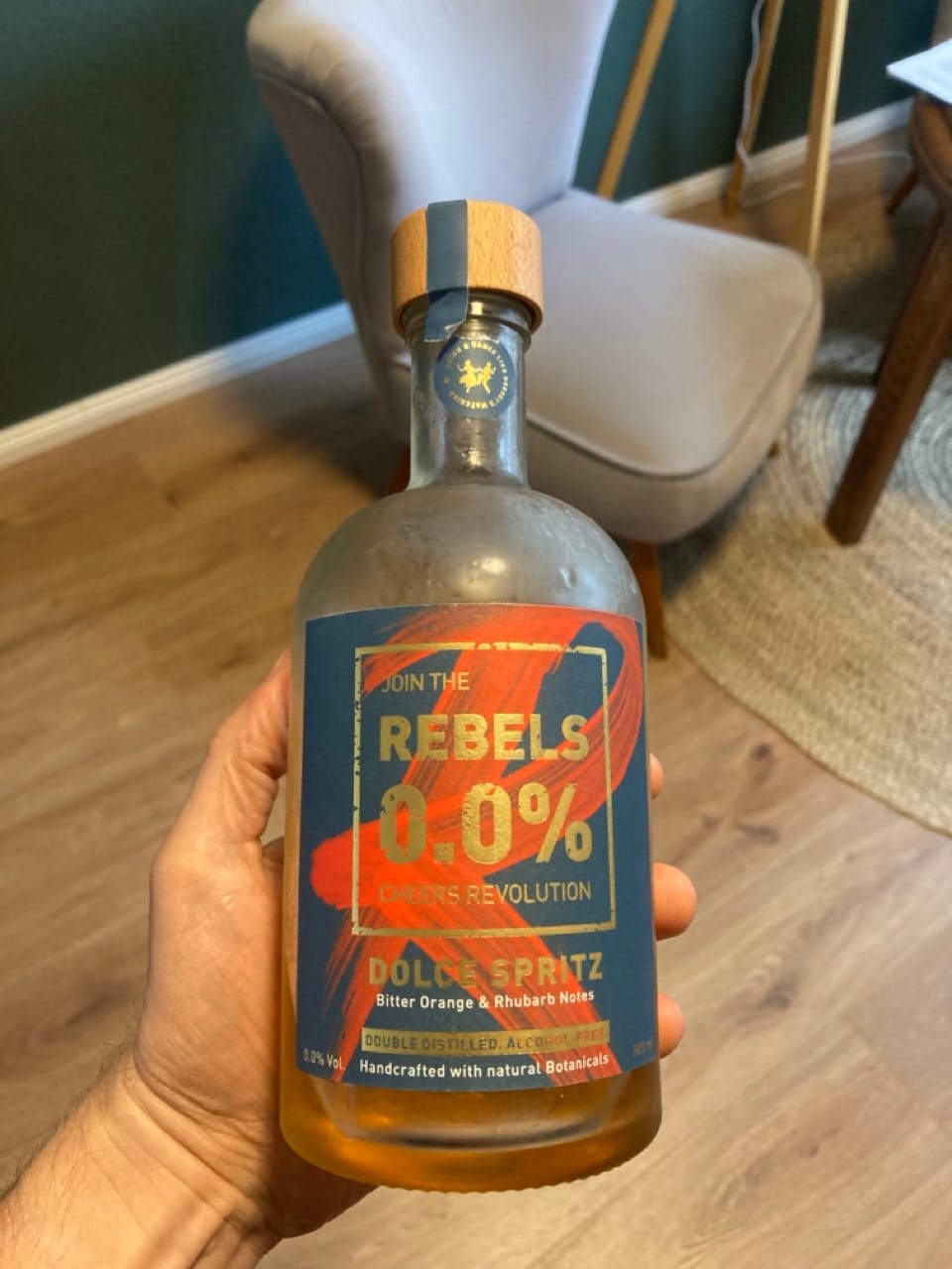 Customer photo review of REBELS 0.0% DOLCE SPRITZ (alcohol-free Spritz Alternative)