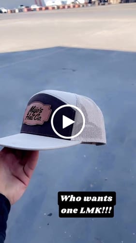Customer video review of Flat Bill Seven-Panel Leather Patch Hat - Richardson 168