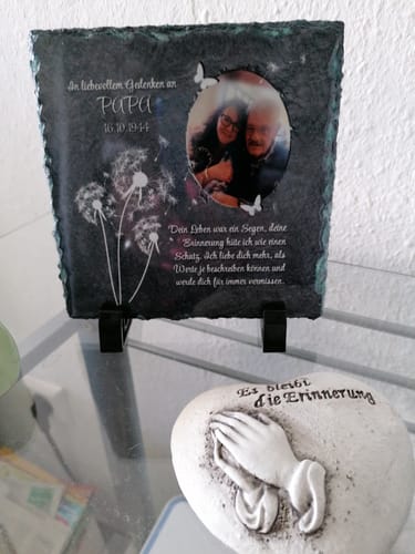 Petra S. review of Ein Stückchen Himmel - Familien-Schieferplatte image 1 out of 1