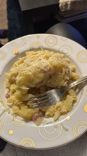 Customer photo review of 3 Metres Soft Printed Viscose Jersey 55" Wide - Pink , Black & White