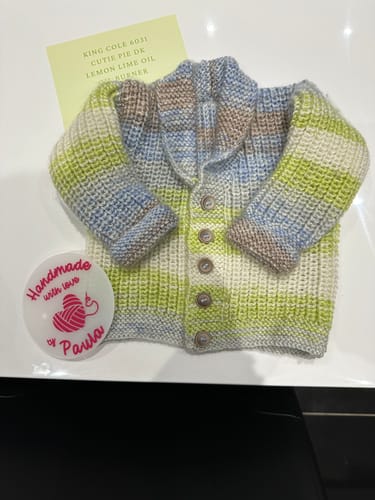 Customer photo review of Baby Mystery Knitting Box