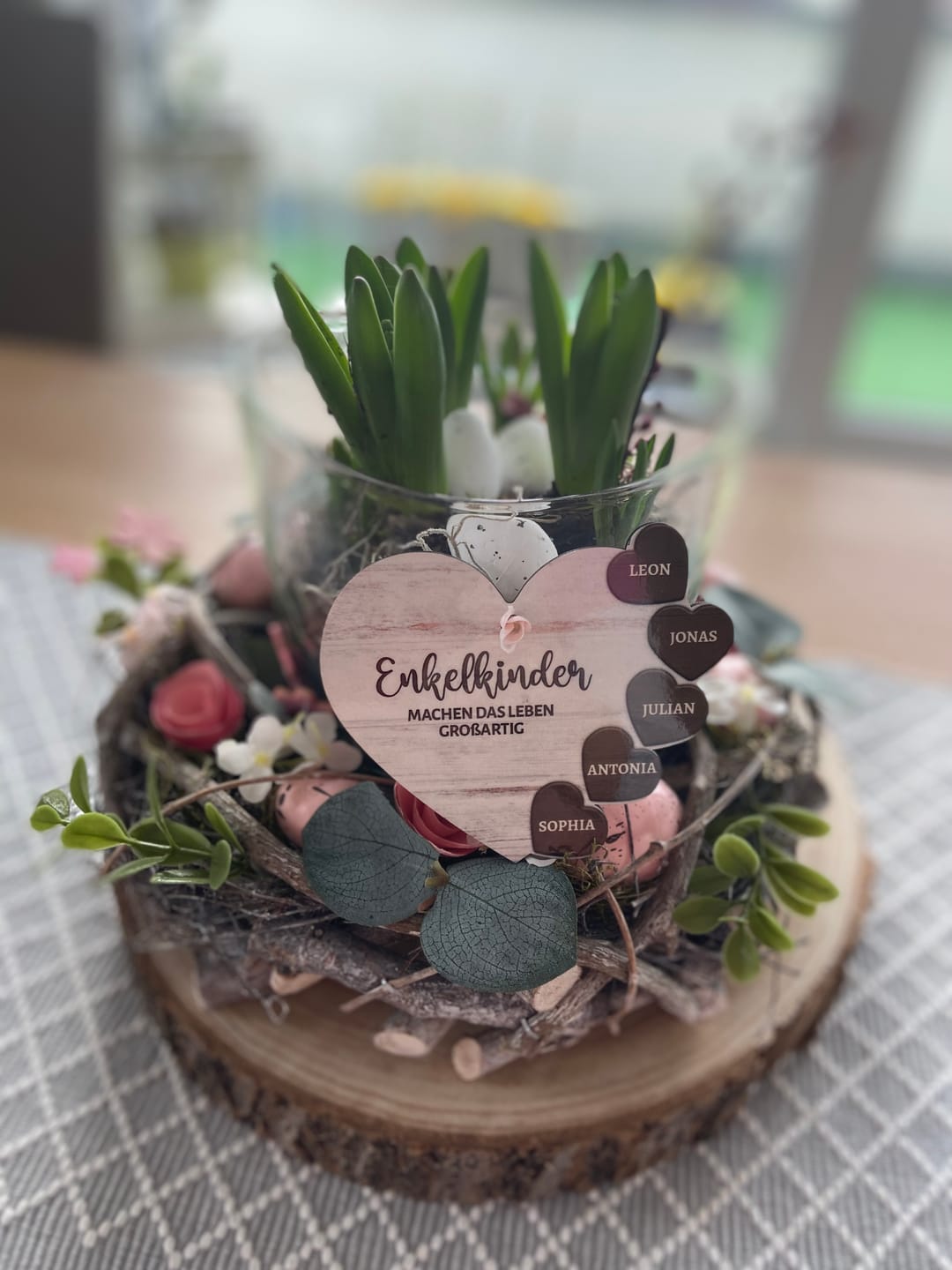 Customer photo review of Meine Enkelkinder - Großeltern-Herzen Ornament