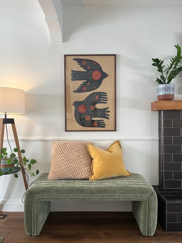 Customer photo review of Olympic Mountain Birds Art Print