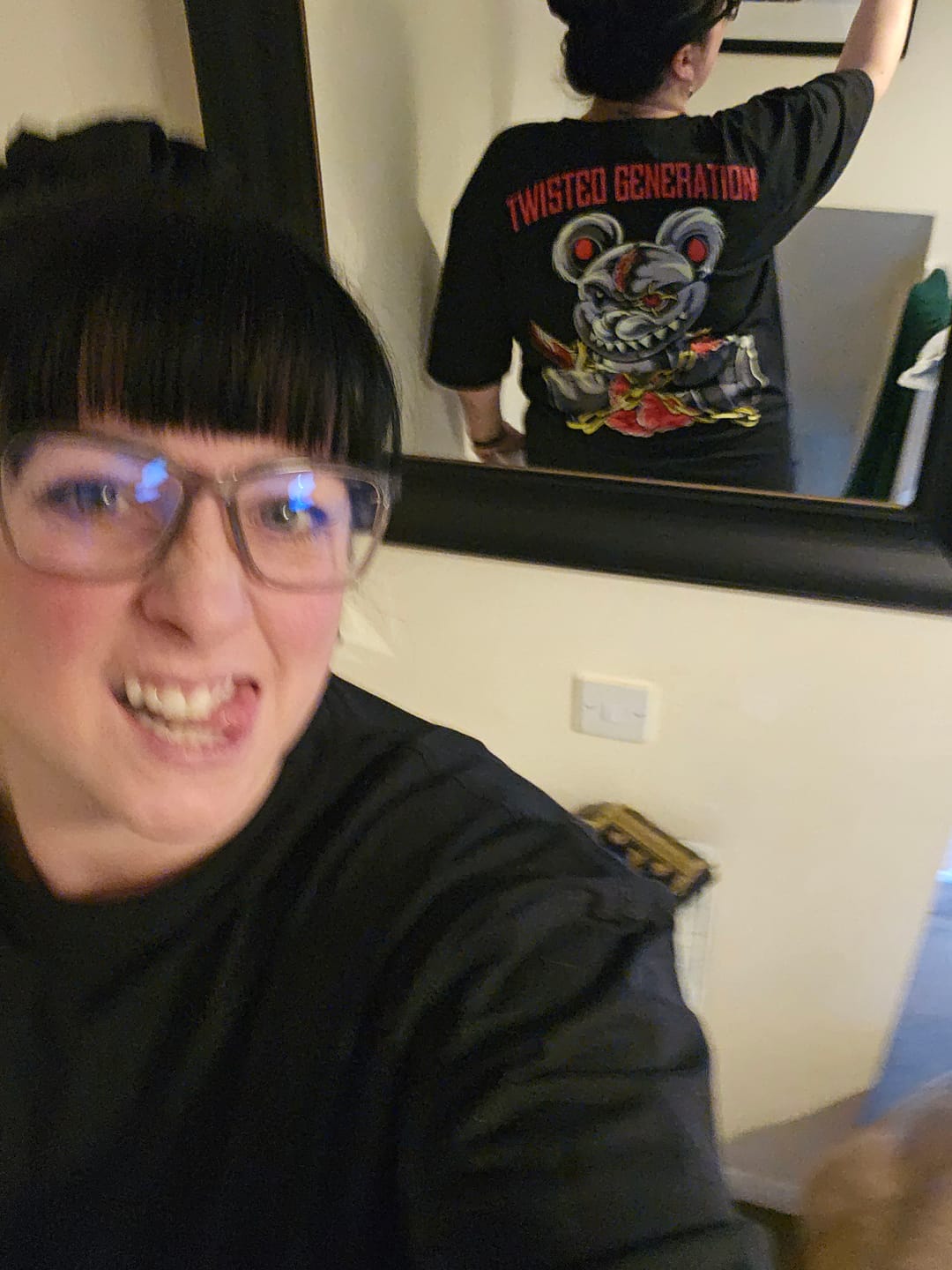 Customer photo review of Psycho Teddy Oversized T-shirt