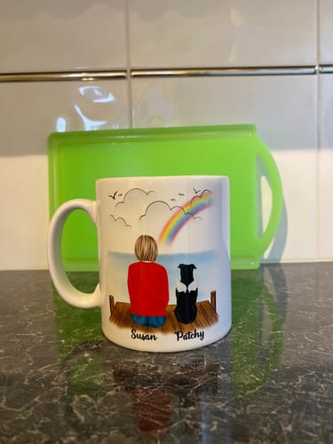 Customer photo review of Girl & Dogs - Life is better with a dog Personalised Mug
