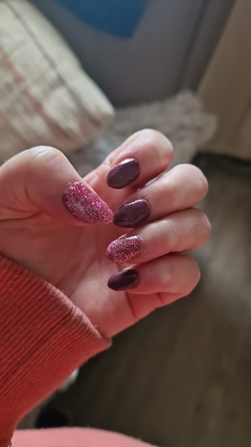 Customer photo review of Pink Lemonade Dipping Powder