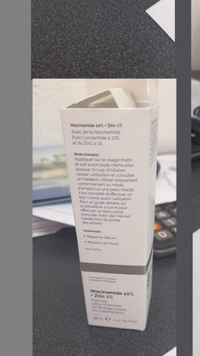 Customer photo review of Niacinamide 10% + Zinc 1% Oil Control Serum