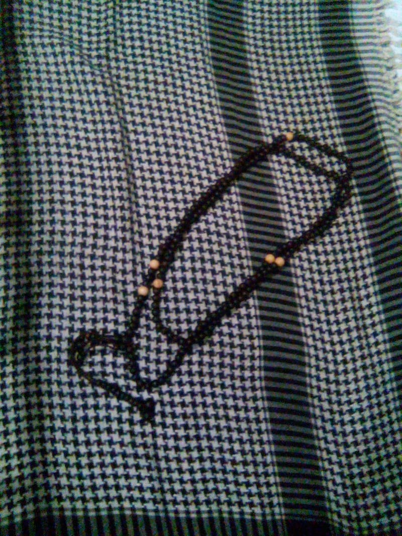 Customer photo review of NAQSHBANDI HANDMADE BEAD WOODEN TASBIH