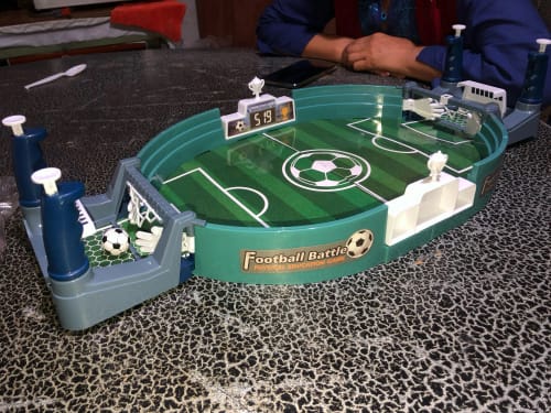 Customer photo review of Kletshuts™ Soccer - Mini Bordplade Soccer Spil