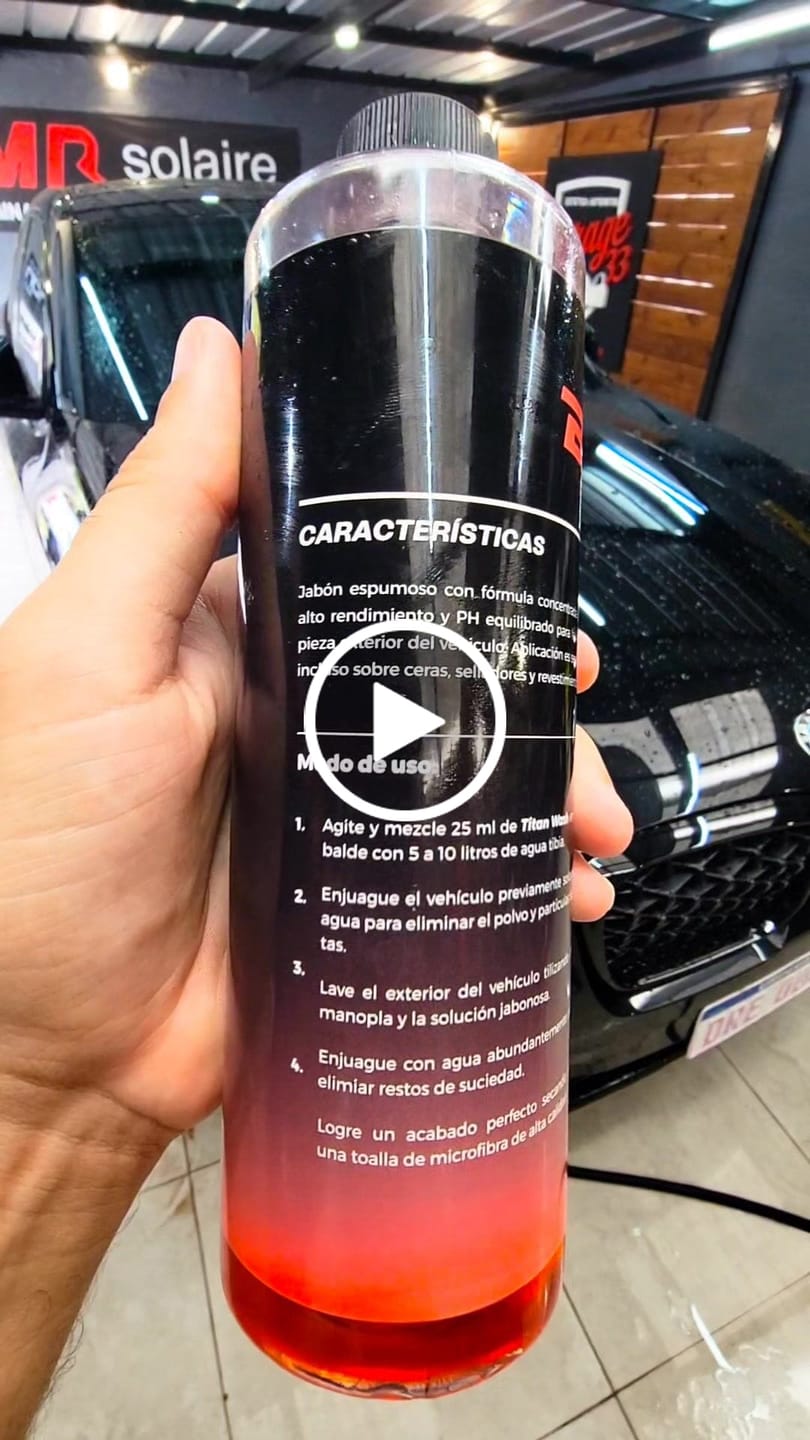 Customer video review of Titan Wash - Jabón Espumoso BLACK GARAGE