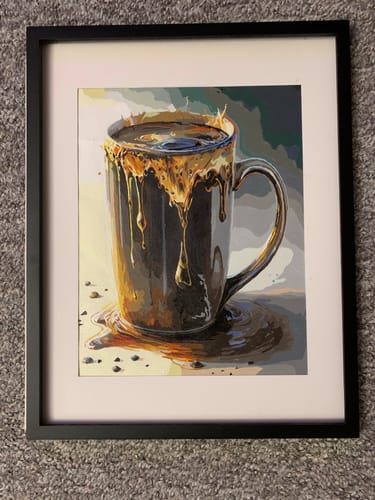 Customer photo review of Mug of Coffee II (Paint by Numbers)