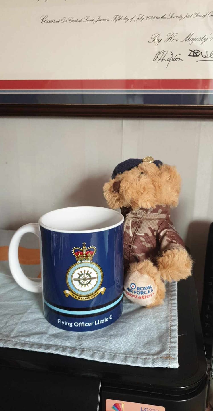 Customer photo review of Personalised RAF Officer Mug