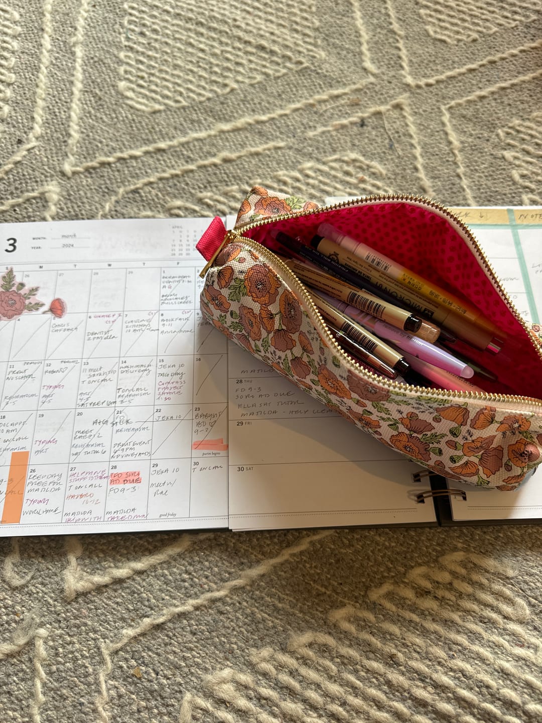Customer photo review of Pen Pouch, Floral Fellowship
