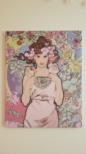 Customer photo review of The Rose (1898) - Paint by Numbers