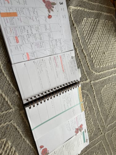 Customer photo review of 2024 Horizontal Weekly Planner, Midnight