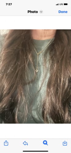 Customer photo review of Infinity Necklace