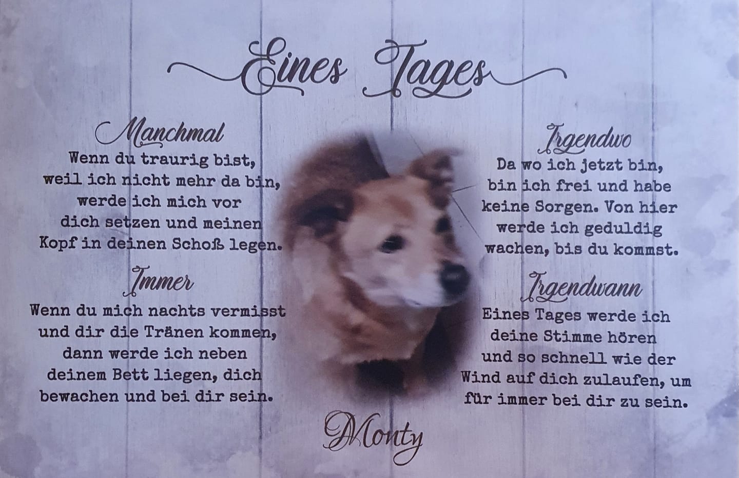 Customer photo review of Eines Tages - Individuelle Leinwand