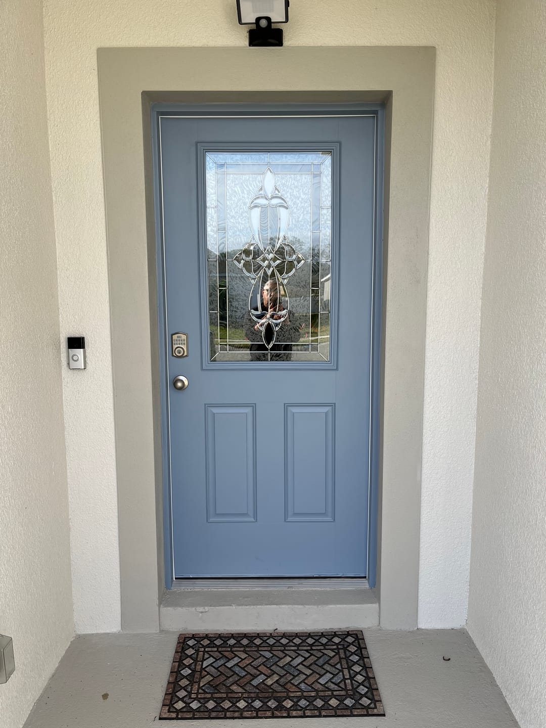 Customer photo review of Wexford Glass and Frame Kit (Half Lite 24" x 38" Frame Size)