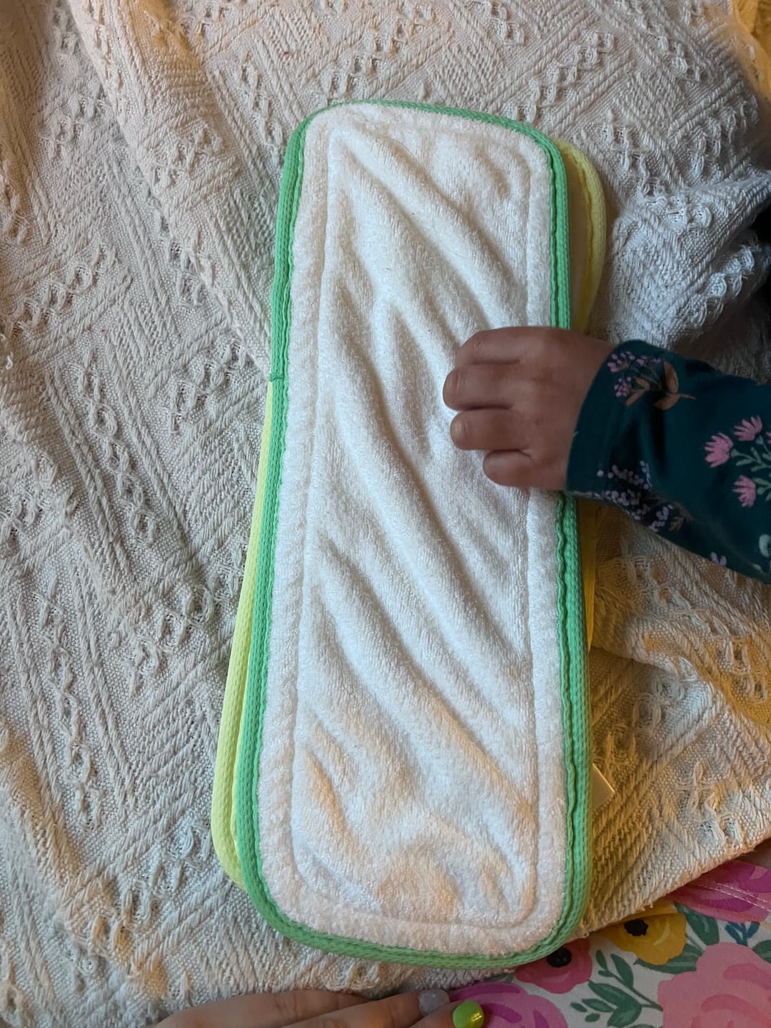 Customer photo review of 4-Layer Bamboo Natural Fiber Cloth Diaper Insert