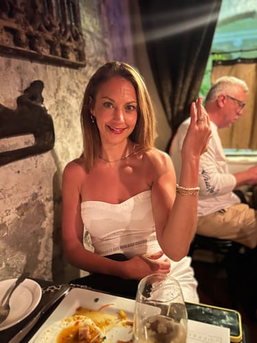 Customer photo review of phoebe pearl bracelet