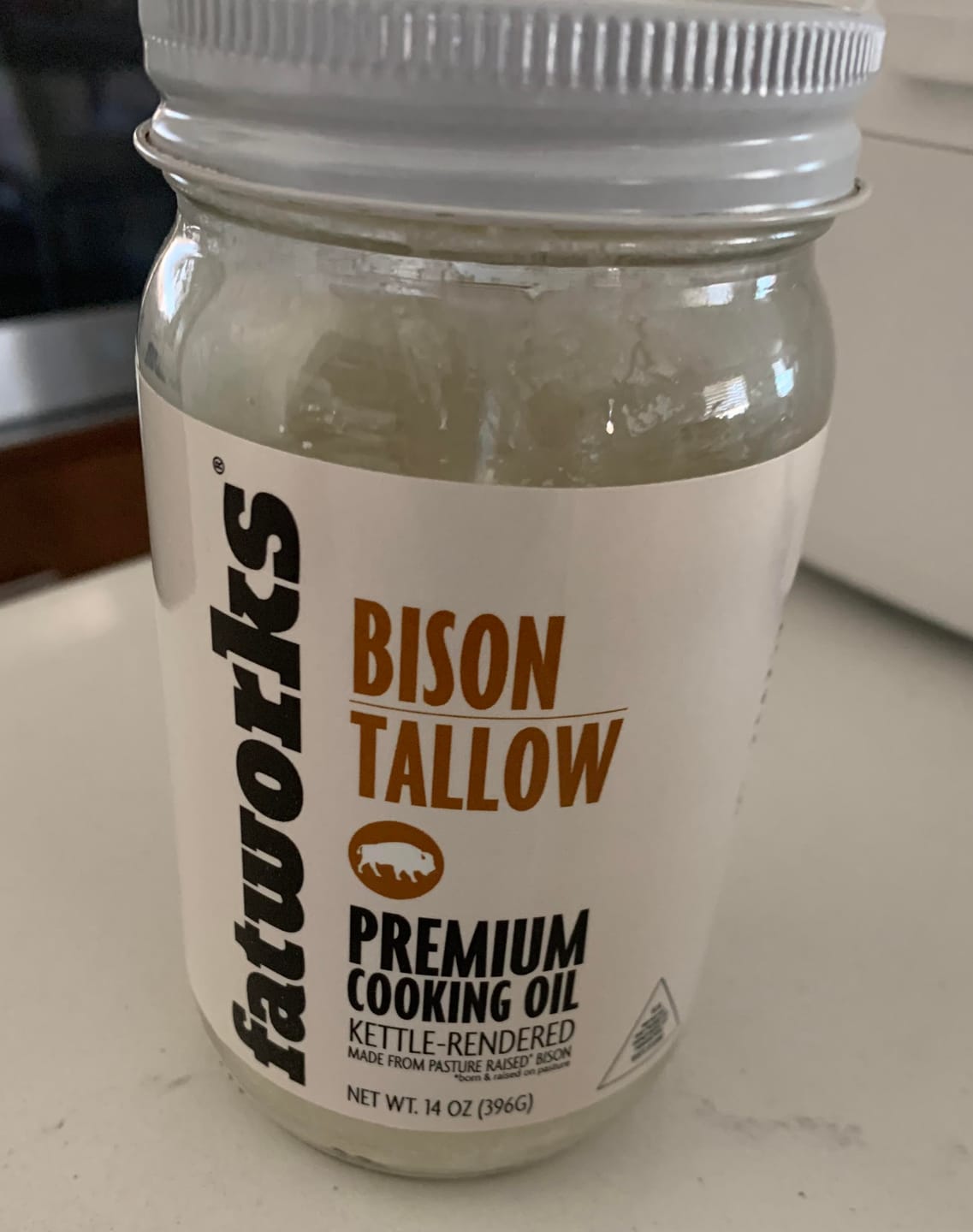 Customer photo review of Pasture Raised Bison Tallow a.k.a. Thunderfat (14 oz)