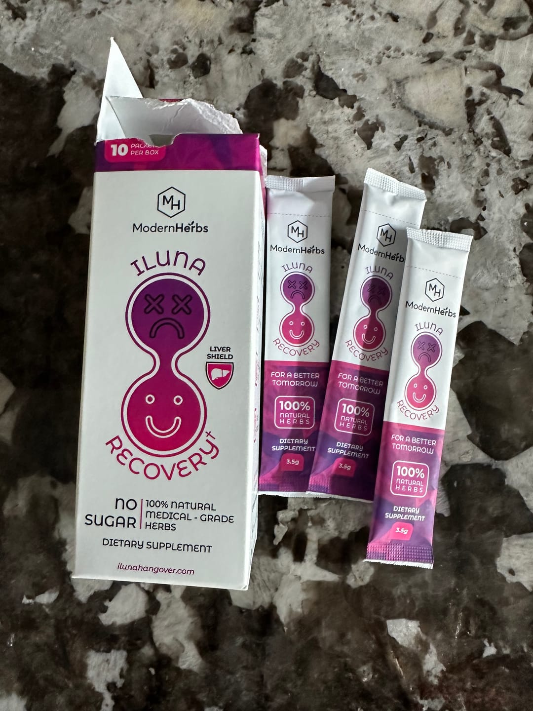 Customer photo review of ILUNA | Pre/Post Party Celebration Recovery