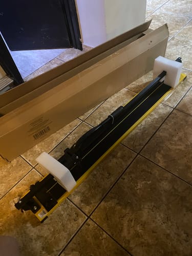 Customer photo review of Cortadora De Piso Azulejo Manual 120cm Loseta Ceramico