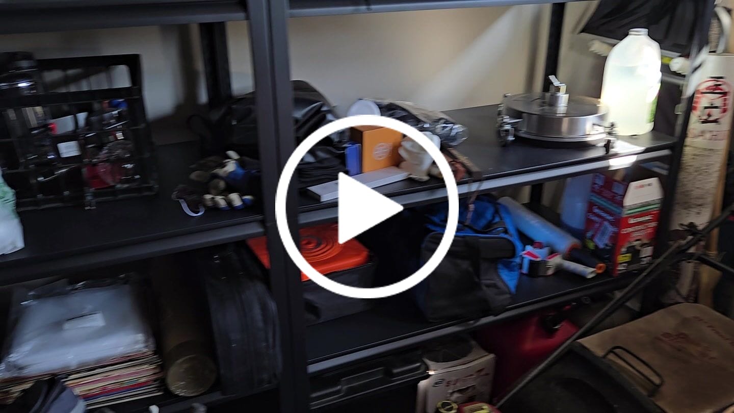Customer video review of REIBII 5-Tier 72" H Garage Shelving, 3000LBS Adjustable Metal Shelving Unit, Storage Shelves For Warehouse, Basement & Industrial