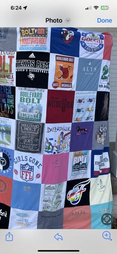 T-shirt quilt featuring florida gators by Cindy from TN