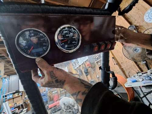 Customer photo review of 85mm Analog Tach for Predator/212/420/670/Clone 0-8000 Tachometer