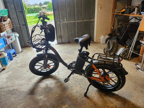 Customer photo review of Vakole Y20 Pro 20" Foldable Step-through Electric Fat Bike with 20Ah Samsung Battery Support APP