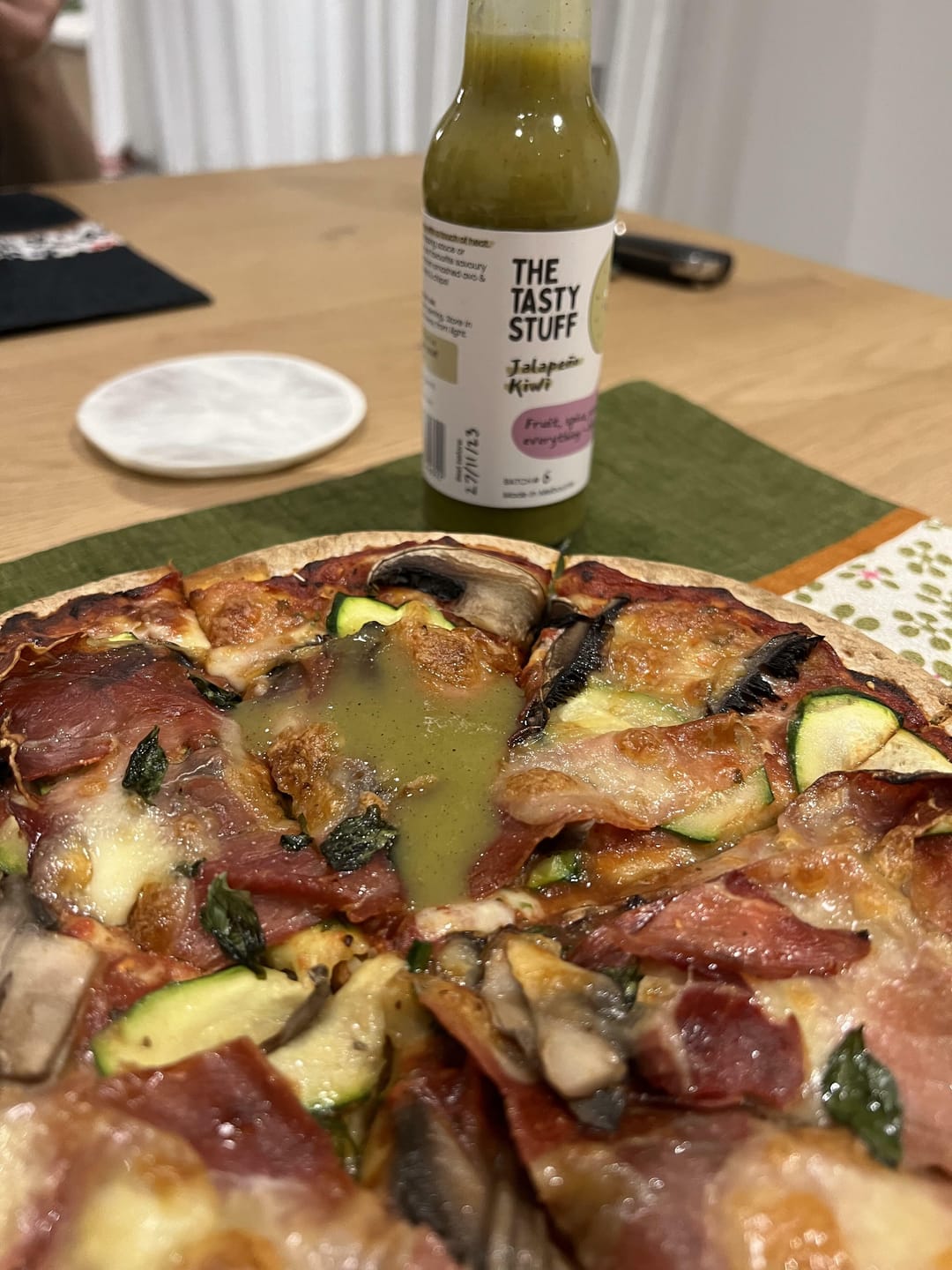Customer photo review of Jalapeño Kiwi Fruit Hot Sauce 150ml
