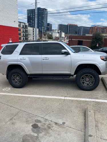 Customer photo review of For 2-4" Lift 2005-2023 6 lug Toyota Tacoma Front Upper Control Arm Suspension Lift Kit