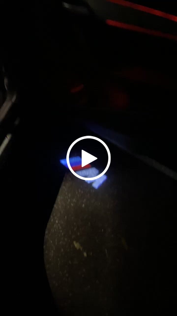 Customer video review of EuroLuxe BMW LED Car Door Welcome Logo Shadow Lights | E/F Chassis