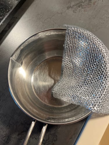 Customer photo review of Multifunktionales kratzfestes Drahtgeschirrtuch