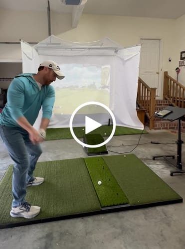 Customer video review of FlightScope Mevo+ Retractable Screen Golf Simulator Package