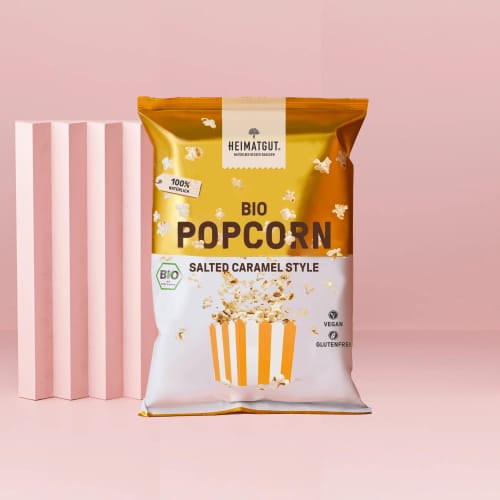 Customer photo review of Bio Popcorn Salted Caramel Style