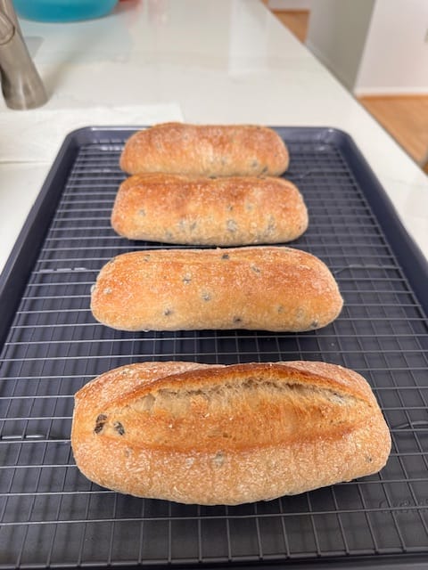 Customer photo review of Olive Ciabattini Rolls (4 pack)