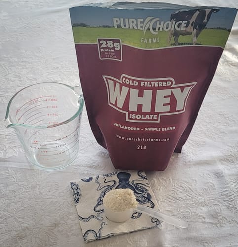 Customer photo review of Whey Protein Unflavored