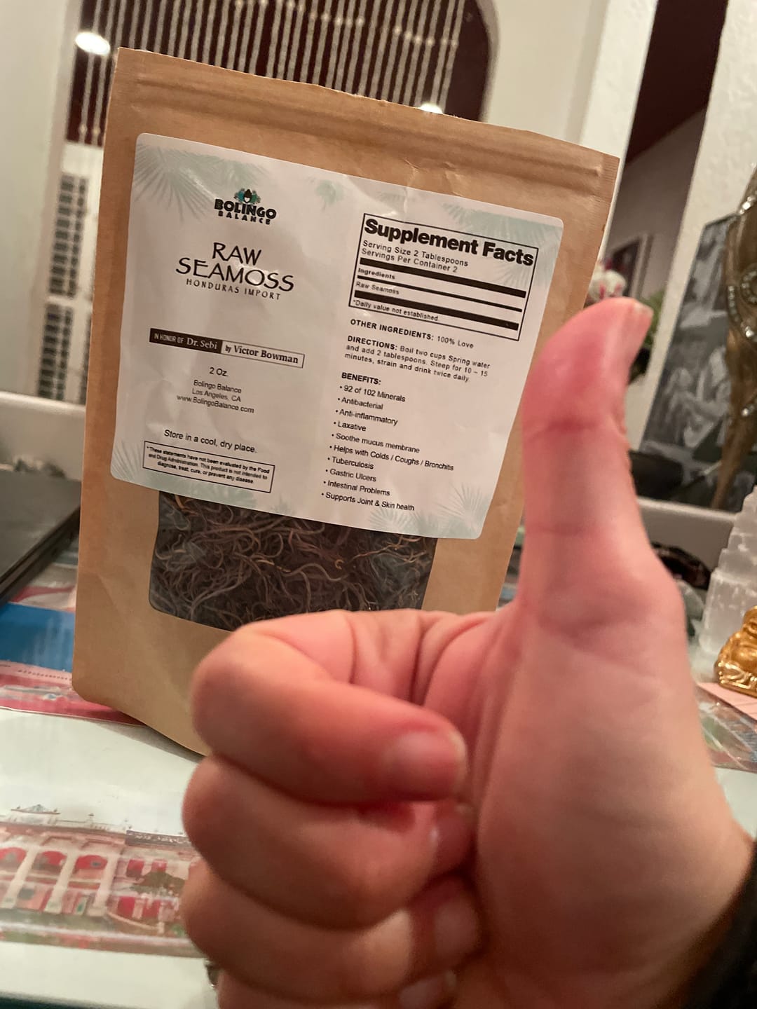 Customer photo review of RAW SEA MOSS