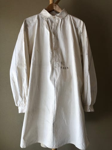 Customer photo review of 【Late 19th C】French Army of Africa Cotton Linen Coronial Shirt "Dead Stock"