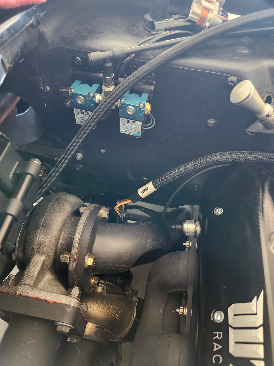 Customer photo review of MAC Valve (Holley CO2 Boost Control Solenoid) Straight Solenoid Mounting Bracket 21-10006