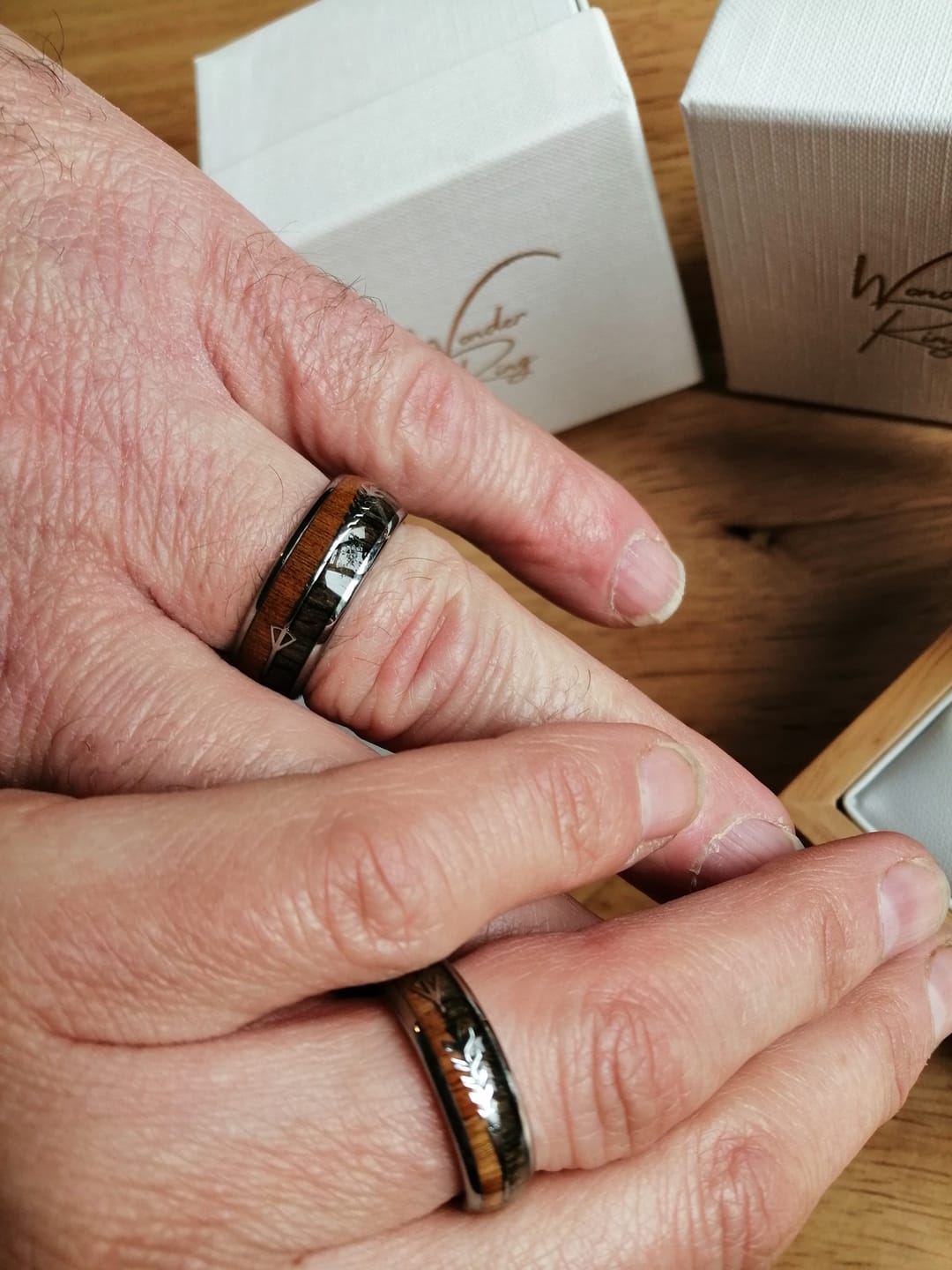 Customer photo review of The Harold Arrow 6mm Wonder Ring