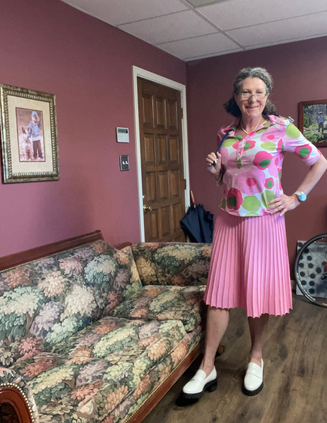 Customer photo review of KIMMY top Flower Charm Pink
