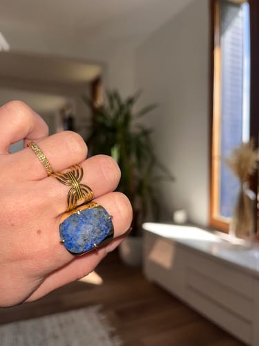 Customer photo review of Bague "Floraison" en Amazonite