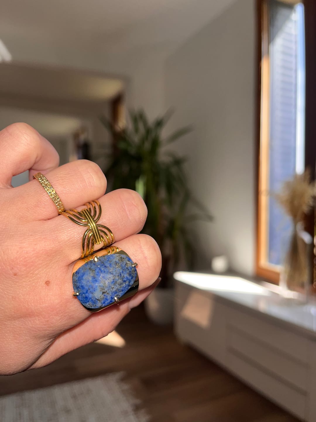 Customer photo review of Bague "Floraison" en Amazonite