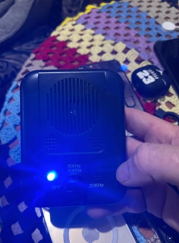 Customer photo review of Anti-bark device for dogs | WoofZen™